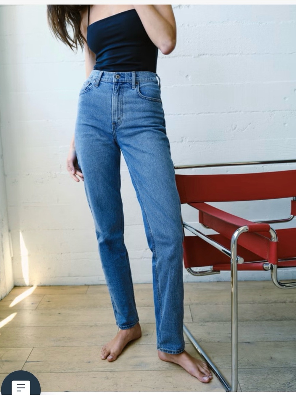 90s straight ultra high rise Abercrombie Jeans